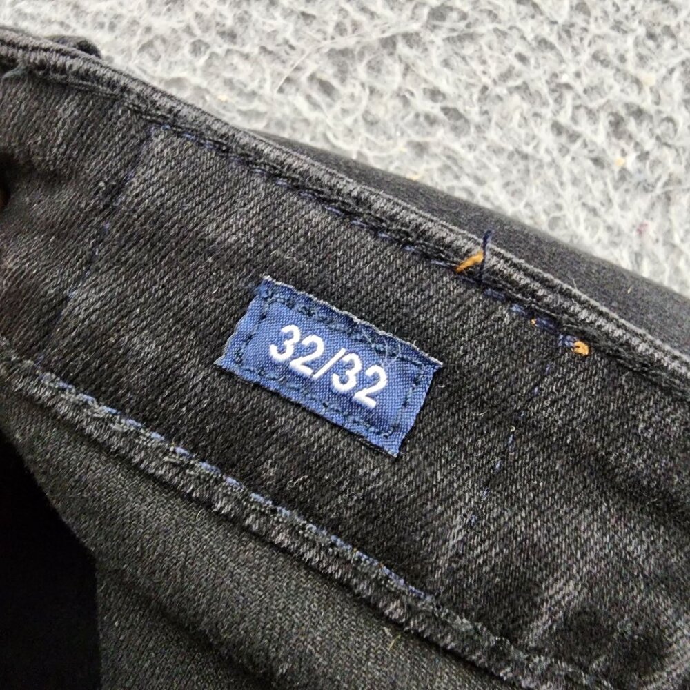 Flag & Anthem Jeans Mens 32x32 Black Stretch Mid Rise Slim Straight *NWOT* - Picture 15 of 16